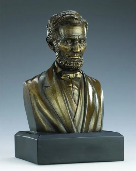 Abraham Lincoln Bust 6" Bronze