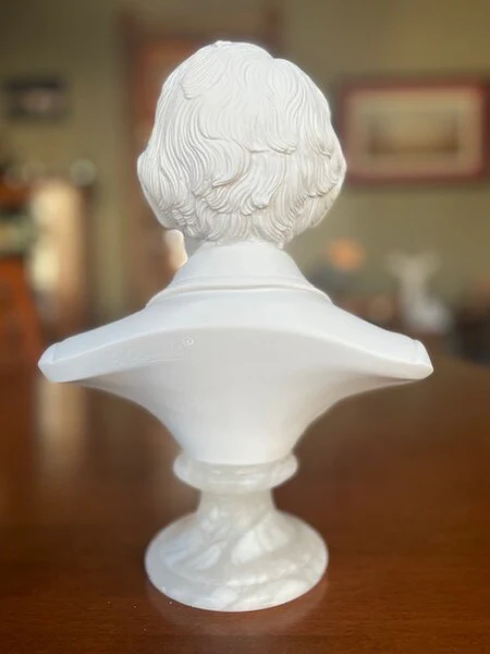 Abraham Lincoln Bust Marble Sculpture - Image 4