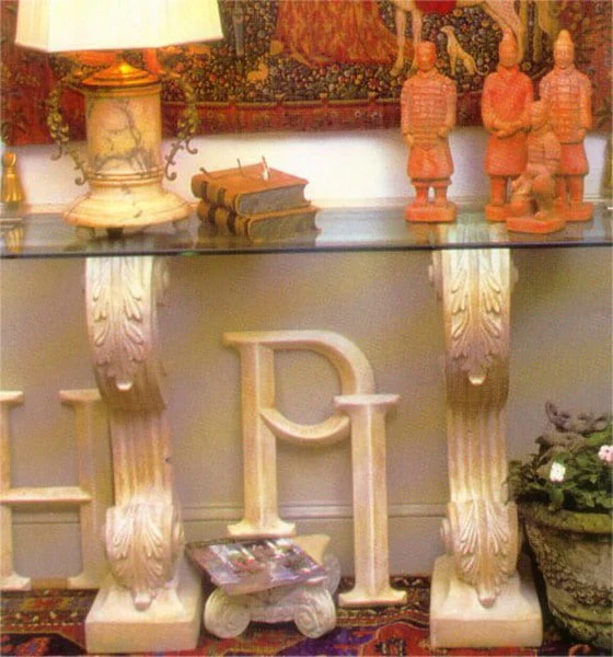 Acanthus Wall Console Table Base Pair