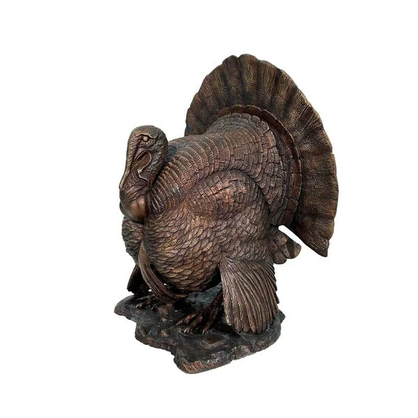 Adult Male Turkey Bronze 3' Tall Life Size