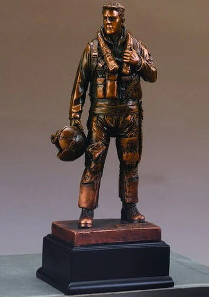 Air Force Military Man Sculpture 11.5" High - Image 3