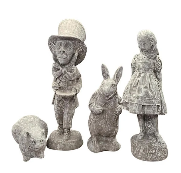 Alice In Wonderland Garden Statues Set of 4 - Image 2