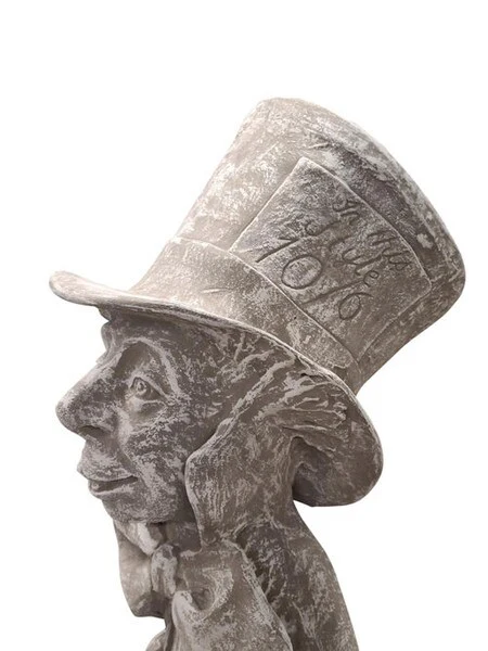 Alice In Wonderland: Mad Hatter Garden Statue 28" H - Image 4