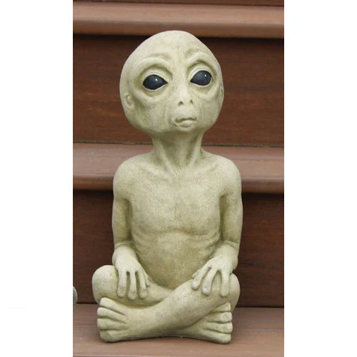 Alien Cement Stone Garden Statue - Image 2