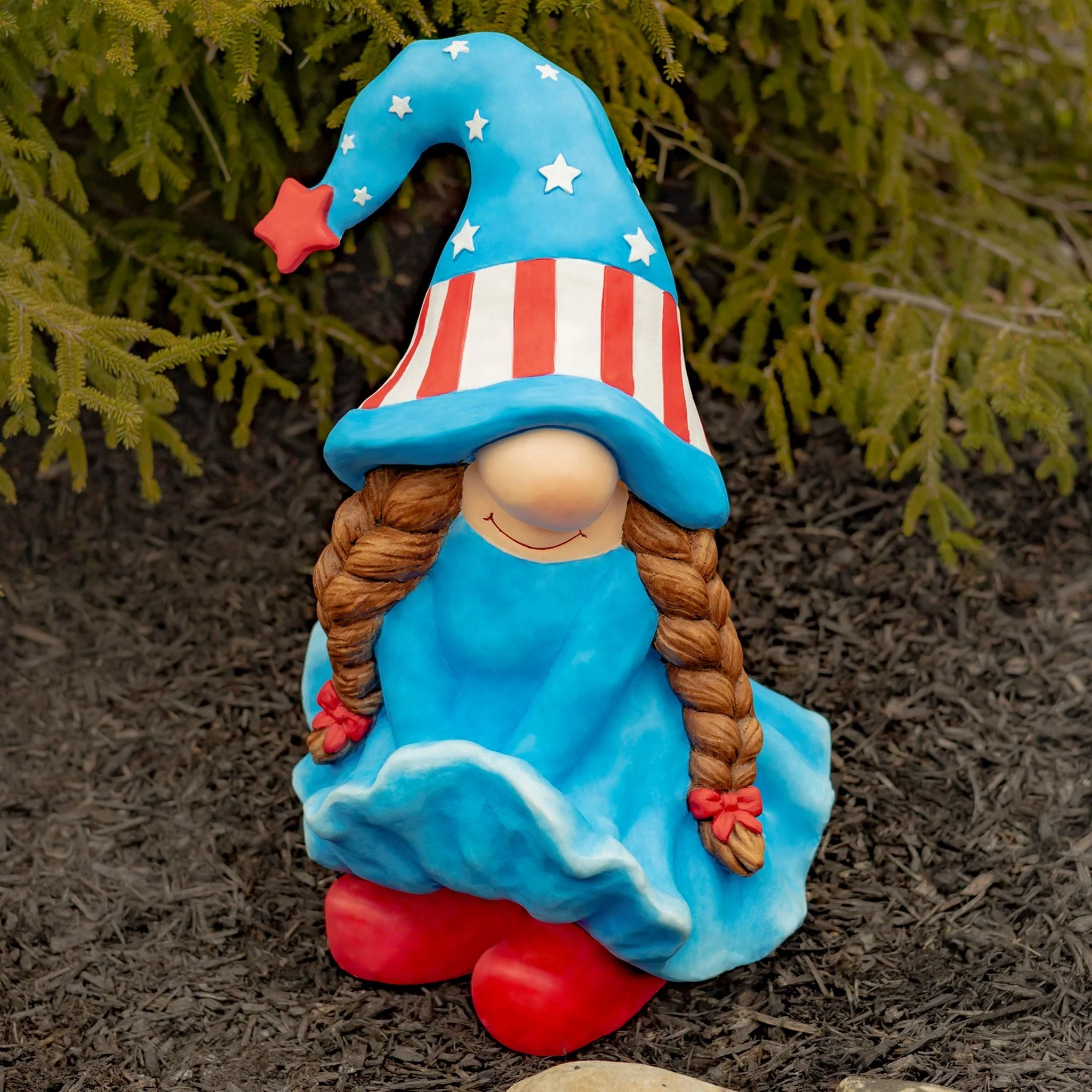 All-American Gnomes Girls Patriotic Garden Trio 20.5" High - Image 2