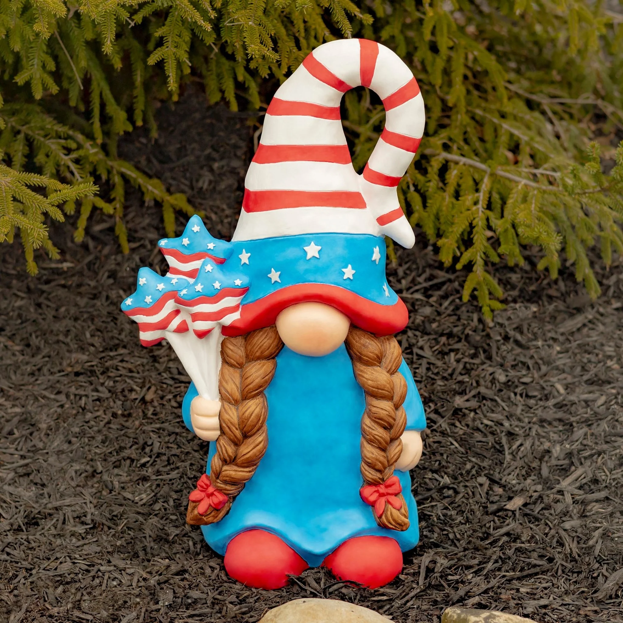 All-American Gnomes Girls Patriotic Garden Trio 20.5" High - Image 3