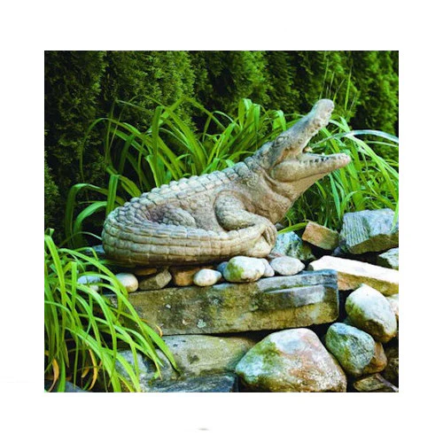 Alligator Plumped Water Feature Statue Large - Image 2