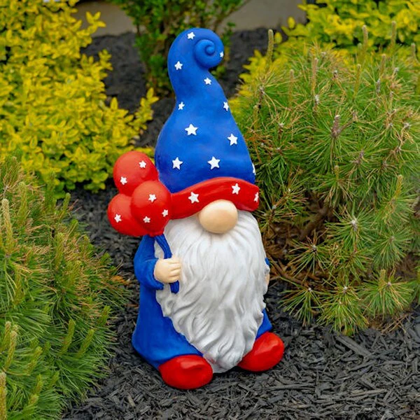 American Pride Garden Gnomes Set of Six Statues - Image 6