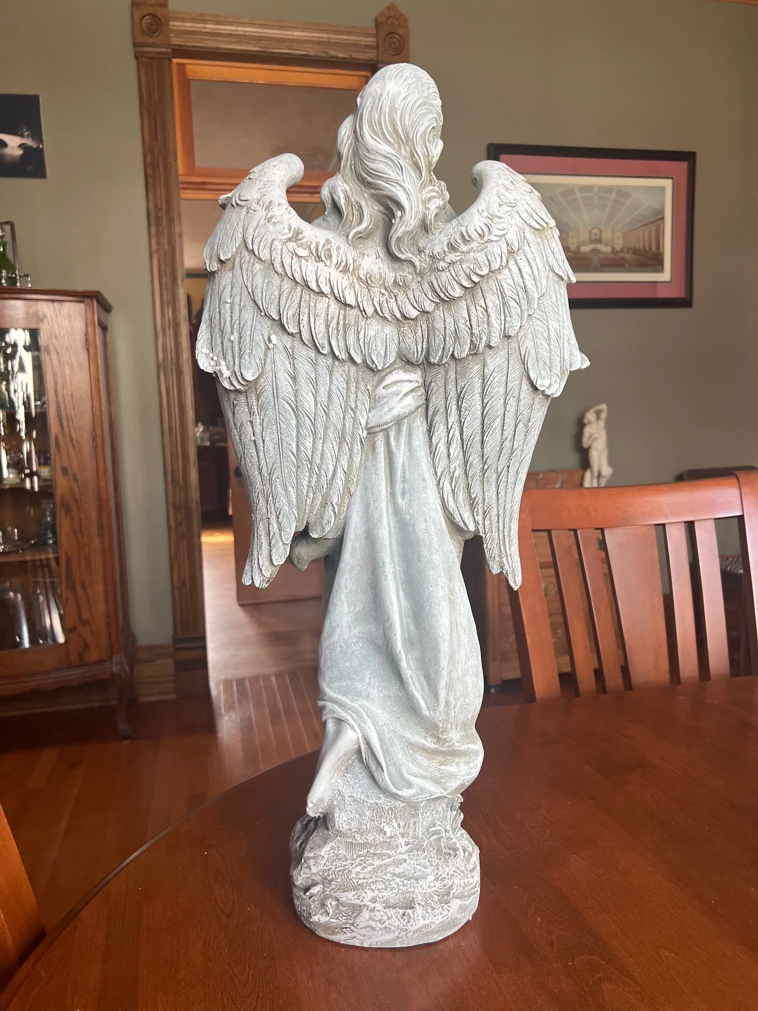 Angel Holding Baby Garden Sculpture 25.5"H - Image 5
