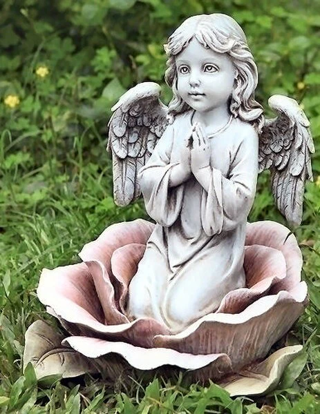 Angel in the Rose Garden Statue