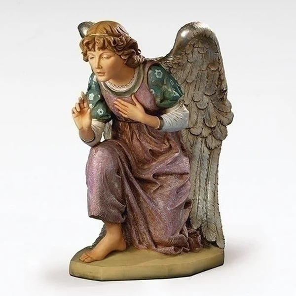Angel Kneeling By Fontanini Sculpture