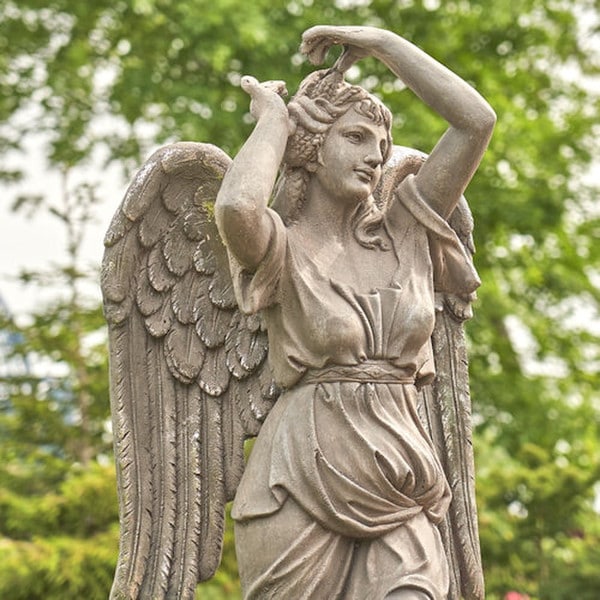 Angel Life Size Garden Statue 72.5" High - Image 5