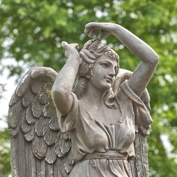Angel Life Size Garden Statue 72.5" High - Image 7