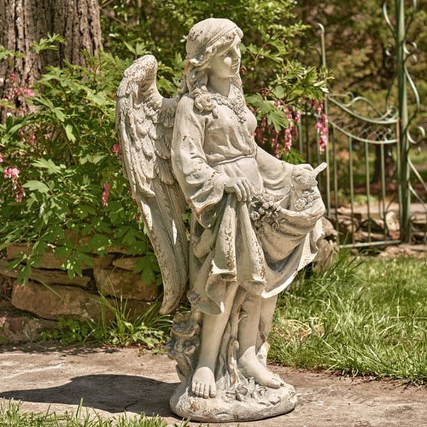 Angel Muriel Birdbath Statue 37" High - Image 3