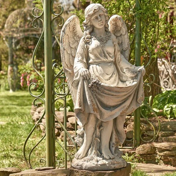 Angel Muriel Birdbath Statue 37" High - Image 5