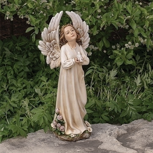 Angel with Dove of Peace Garden Statue 18.5" High