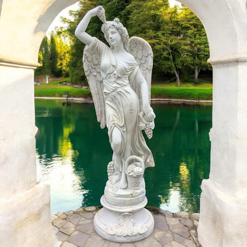 Angel of the Harvest Life-Size Garden Statue 65" H