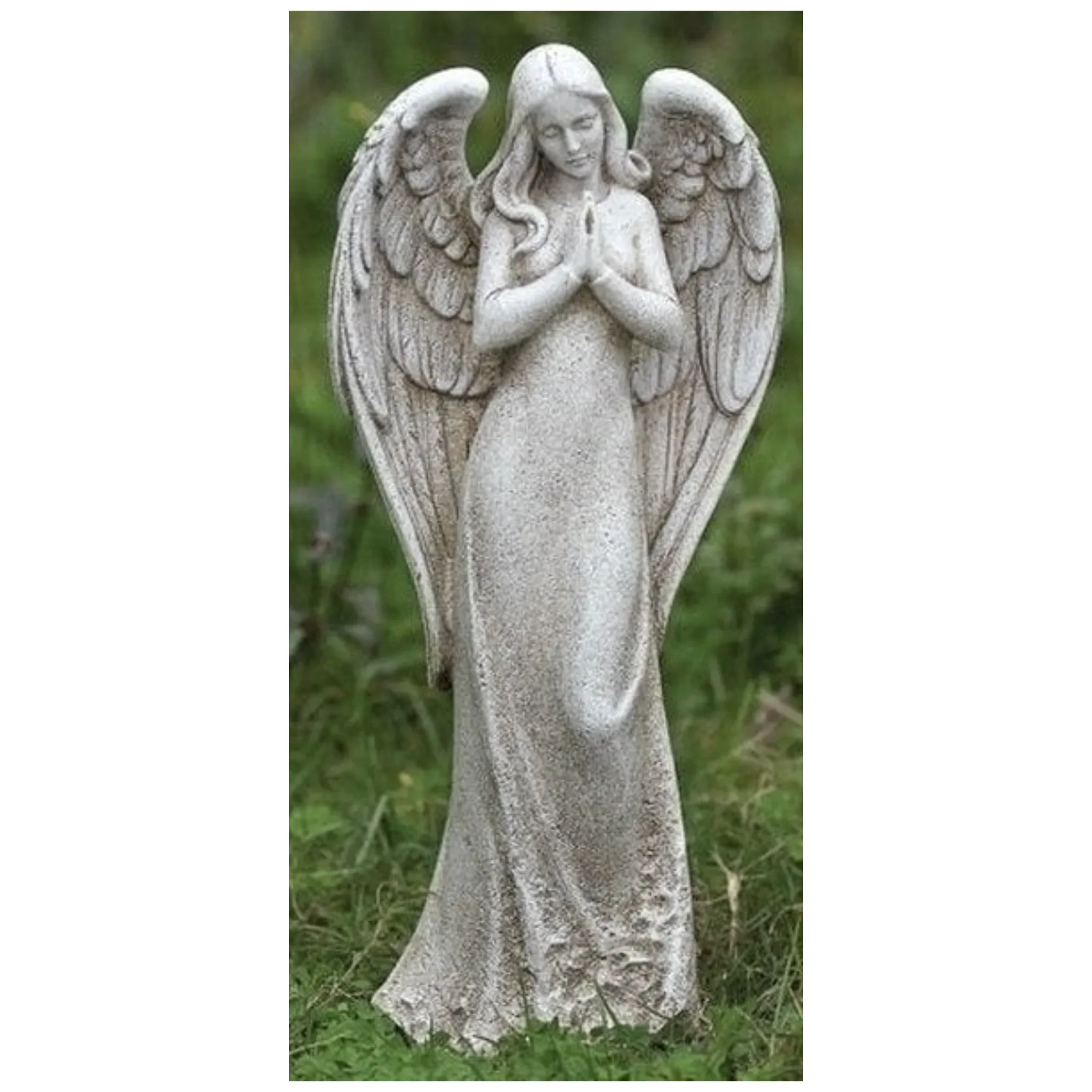 Angel Praying Garden Statue Contemporary 14.5" High - Image 2