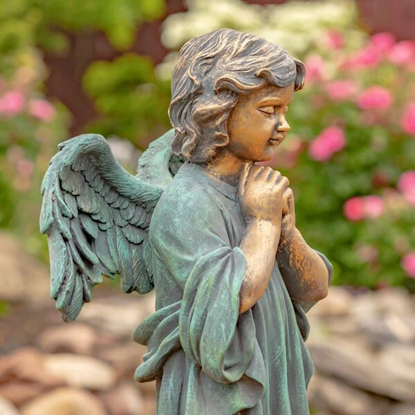 Angel Praying Sculpture 39" High - Image 2