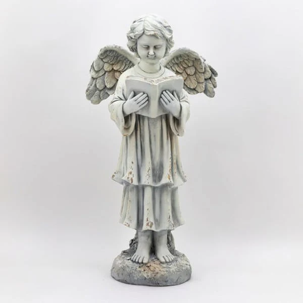 Angel Reading Book Garden Sculpture 39" High - Image 7