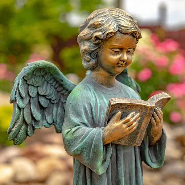 Angel Reading Book Garden Statue 39" High - Image 2