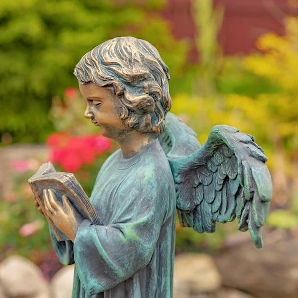 Angel Reading Book Garden Statue 39" High - Image 3