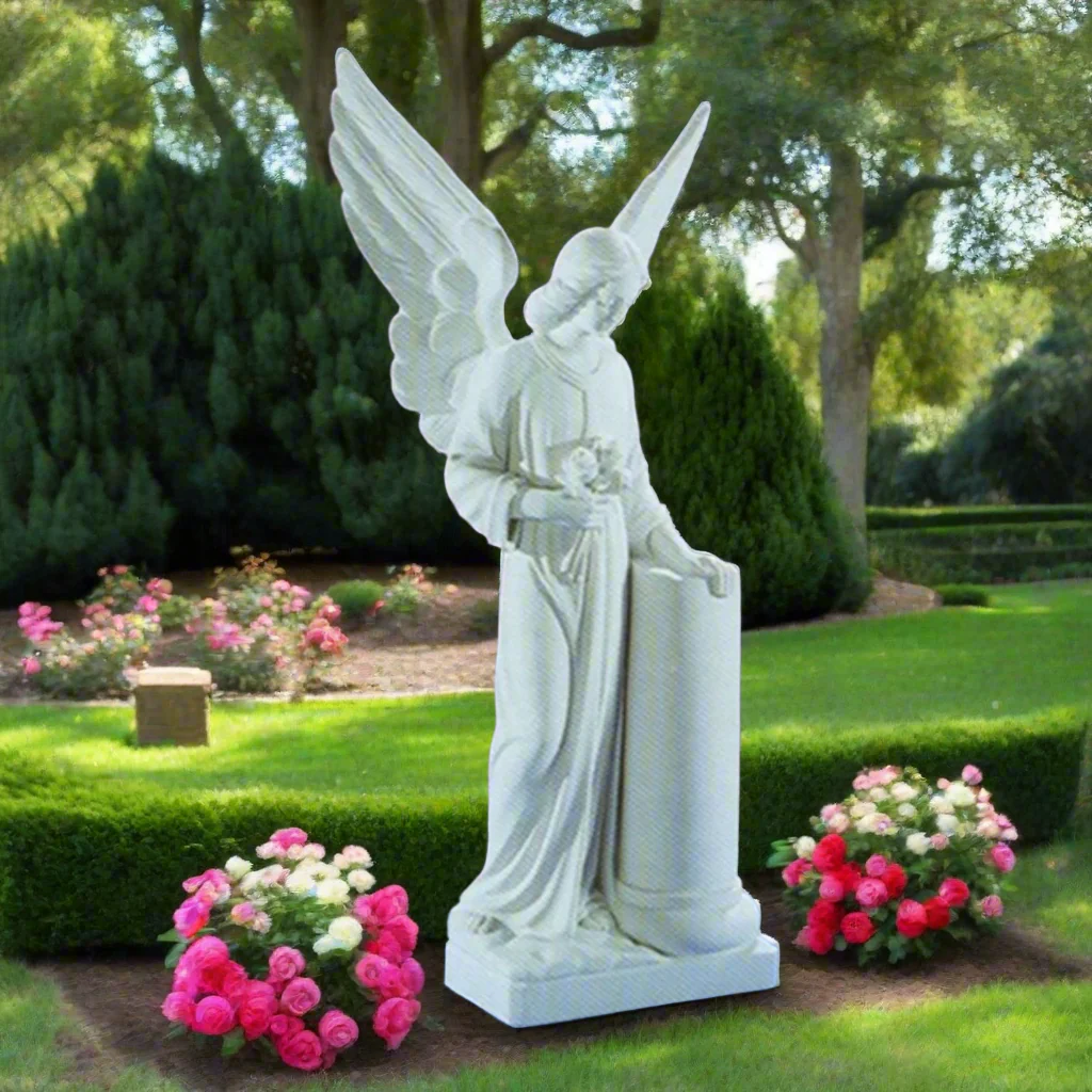 Angel With Roses 39" High - Image 2