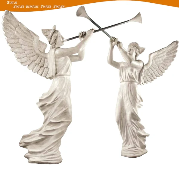 Angel With Trumpet Sculpture 100" High - Image 4