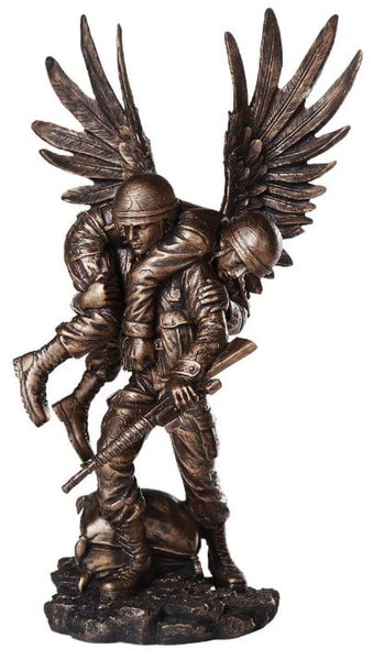 Angel Wounded Warrior Military Statue