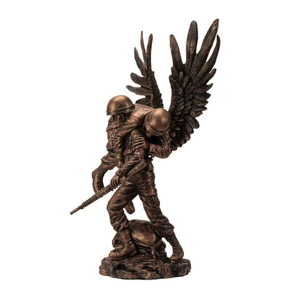 Angel Wounded Warrior Military Statue - Image 5