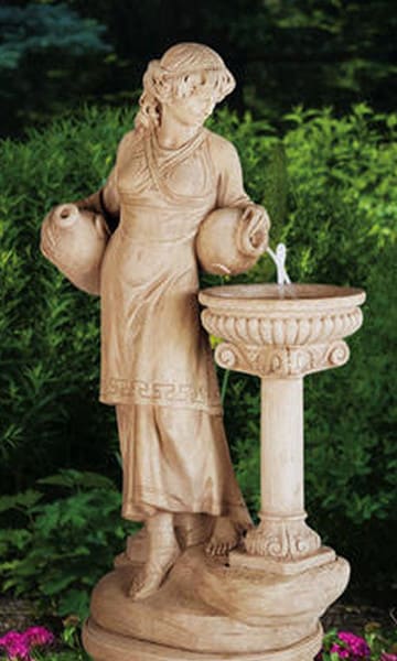 Angella Statue With Bowl - Image 2