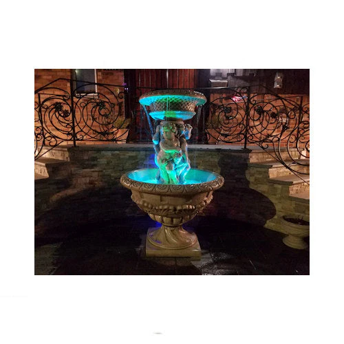 Antique Cherubs with Grapes Garden Fountain - Image 3