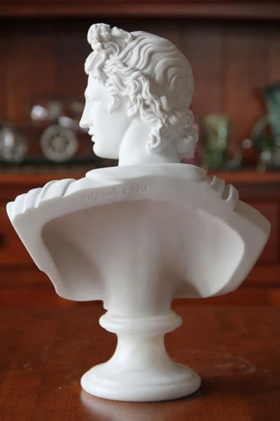 Apollo Bust 13" High Sculpture - Image 4