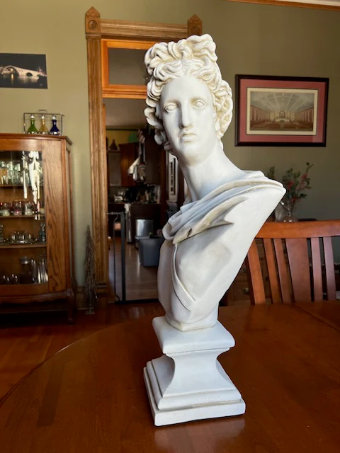 Apollo Bust Sculpture 24" High - Image 7