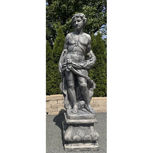Apollo The Hunter Life-size on Pedestal 80" H