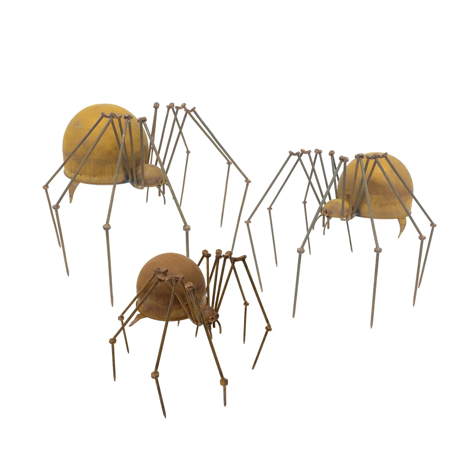 Arachnid Metal Spider Garden Sculpture Set of Three - Image 5