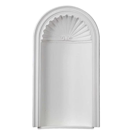 Architectural Wall Niche with Shell Detail 43" High
