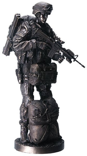Armed Forces Paratrooper Soldier Sculpture - Image 2