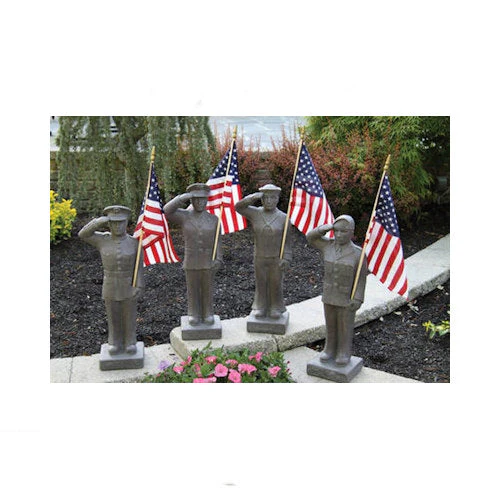 Armed Forces Military Branches Tribute Statue Set of Four 27"H