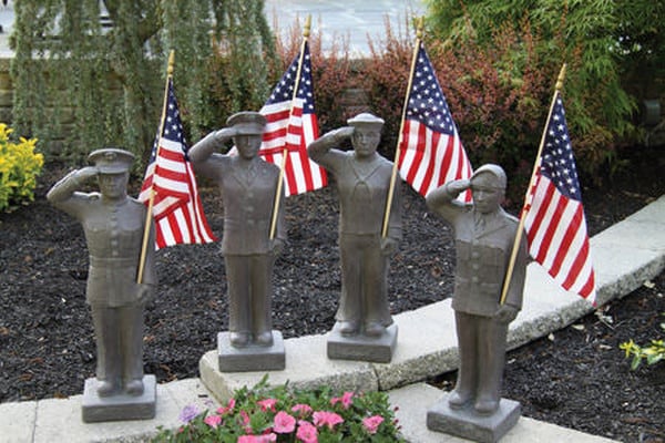 Armed Forces Military Branches Tribute Statue Set of Four 27"H - Image 3