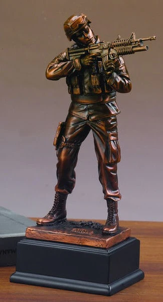 Army Man Military Sculpture 11.5" High - Image 2