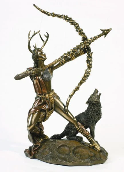 Artemis The Huntress Bronze Finish