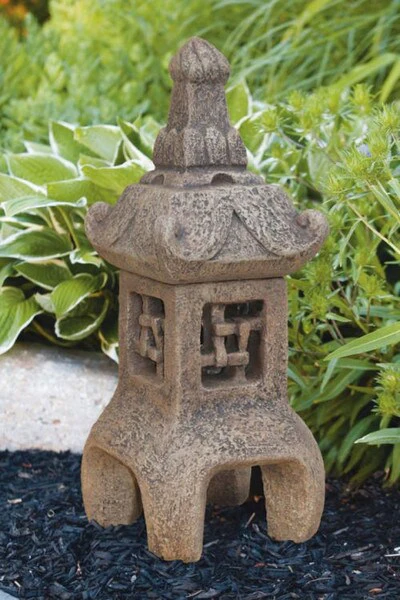 Classical Asian Lantern Sculpture Garden 26" High - Image 3
