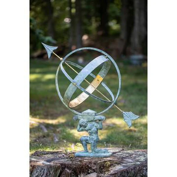 Atlas Armillary Sundial Sculptural - Image 2