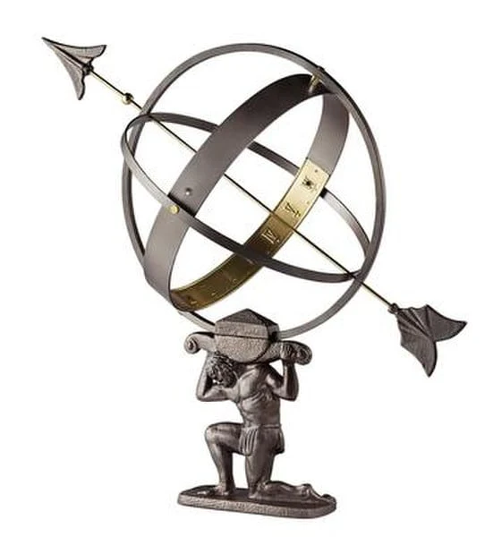 Atlas Armillary Sundial Sculpture - Image 2