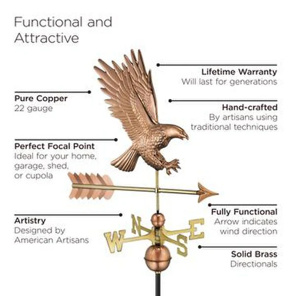 Eagle Weathervane Large Sculpture - Image 3