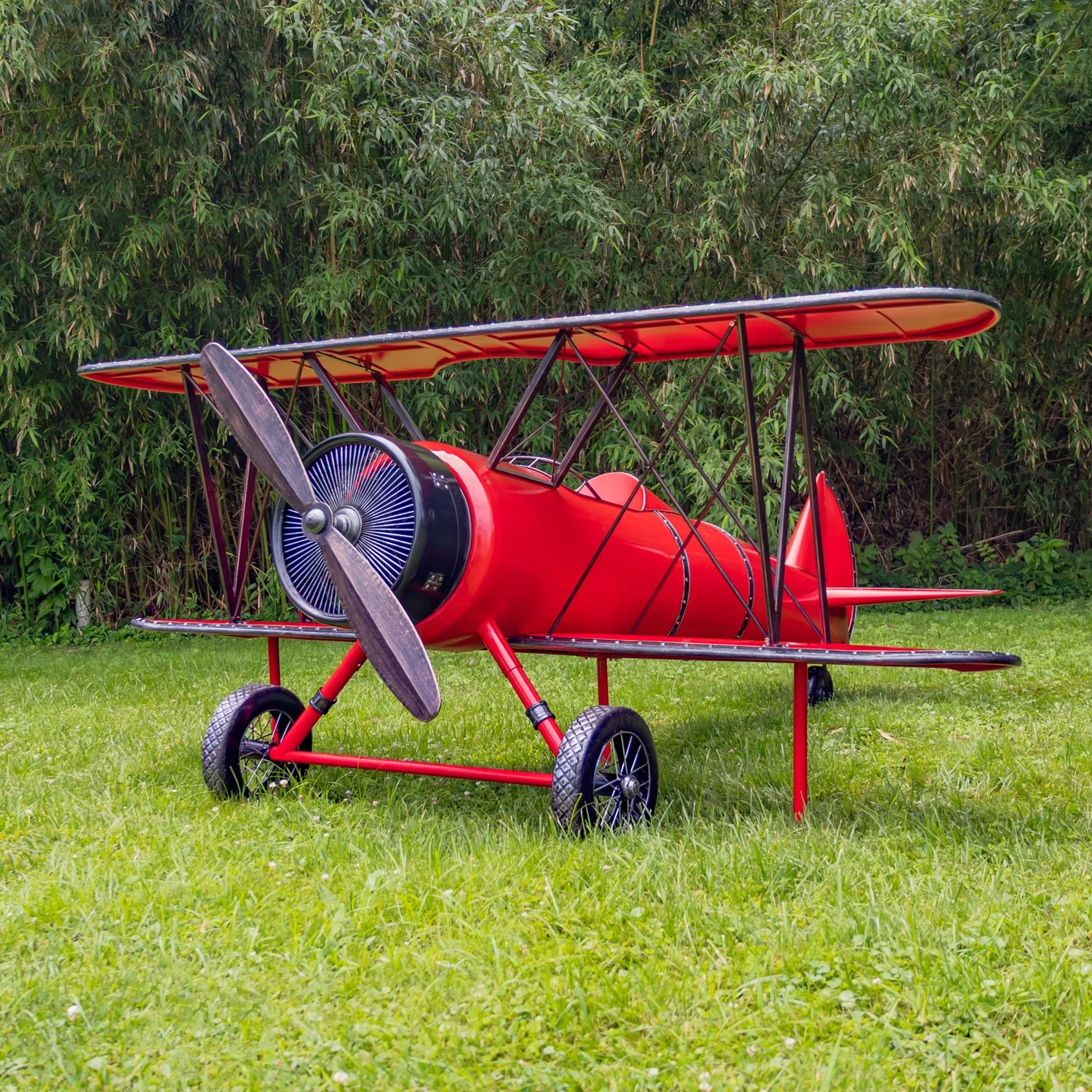 Aviation Showpiece Biplane Decorative Sculpture - Image 3