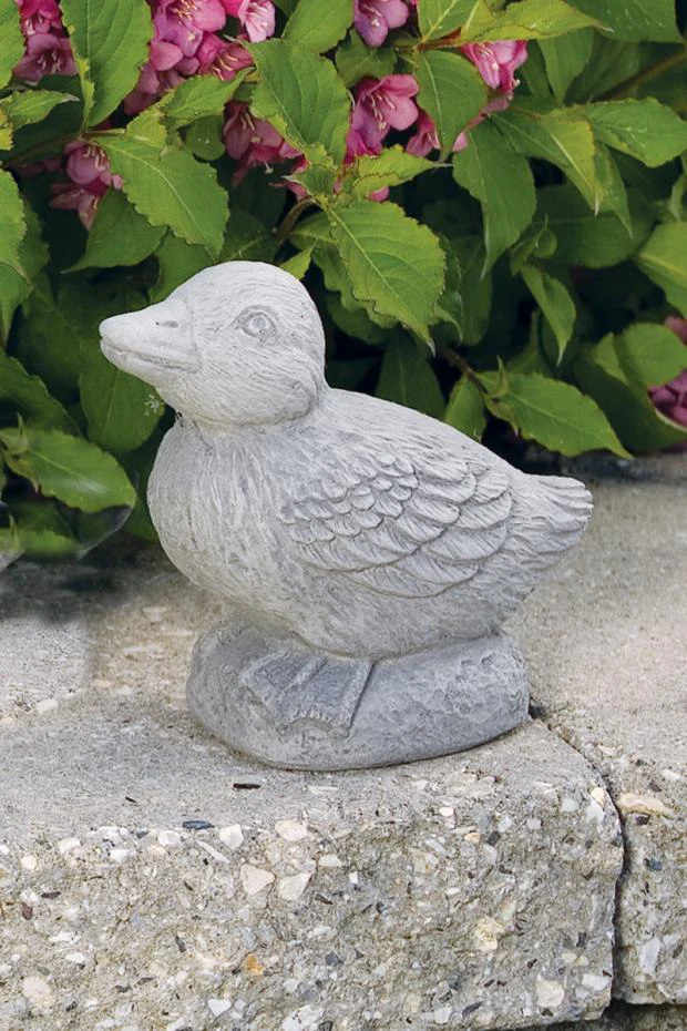 Baby Duck Chick Cast Stone Garden Statue 6" – Made in USA