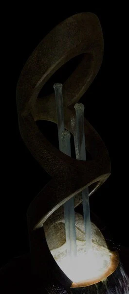 Balancing Rings Fountain Clear Piping 60.5" H - Image 5