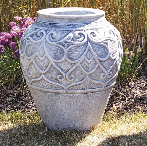Bali Cast Stone Garden Urn Planter 23" H